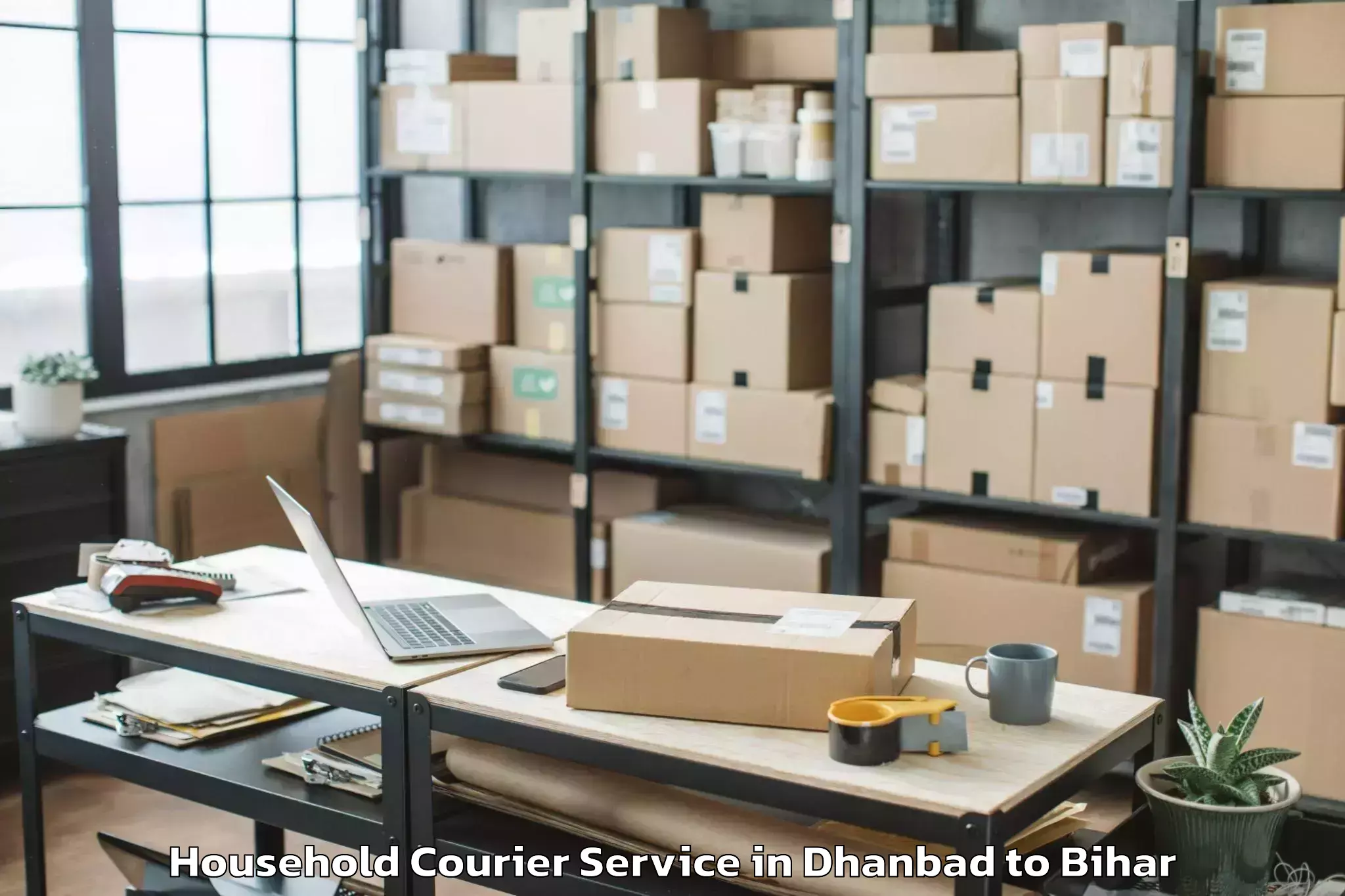 Professional Dhanbad to Amnour Household Courier